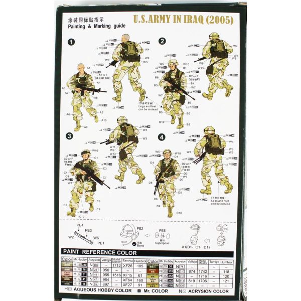 1/35 Amerikan Askerleri Irak'ta (2005) Figürleri Maketi, Trumpeter 00418 - Görsel 4