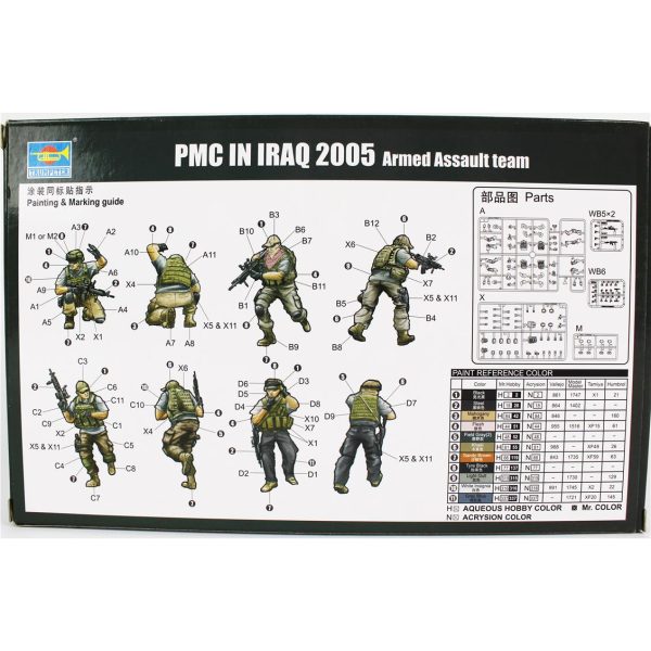 1/35 PMC Saldırı Timi Irak'ta (2005) Figürleri Maketi, Trumpeter 00419 - Görsel 4
