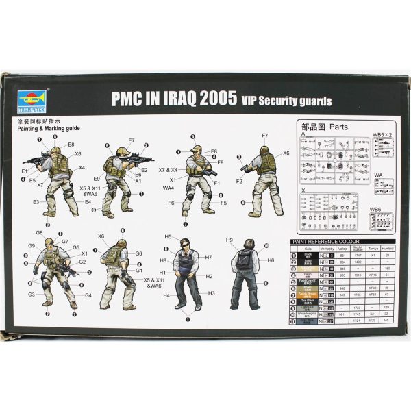 1/35 PMC-VIP Koruma Tim Irak'ta Figürleri Maketi, Trumpeter 00420 - Görsel 4