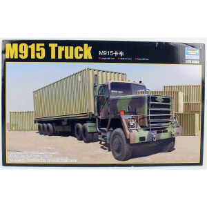 1/35 M915 Çekici ve M872 Düz Tabanlı Dorse ile 40'lık Konteyner Maketi, Trumpeter 01015