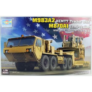 1/35 M983A2 HEMTT Çekici ve M870A1 Dorse Maketi, Trumpeter 01055