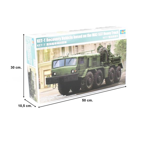 1/35 KET-T Kurtarma Aracı ve MAZ-537 Ağır Kamyonu Maketi, Trumpeter 01079 - Görsel 5