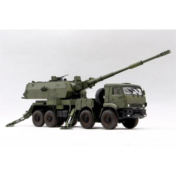 1/35 Rus 2S35-1 Koalitsiya-SV KSh Kundağı Motorlu Obüs Maketi, Trumpeter 01085 - Görsel 2