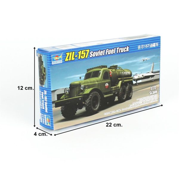 1/72 Camion-Zil-157 Sovyet Yakıt Kamyonu Maketi, Trumpeter 01102 - Görsel 3