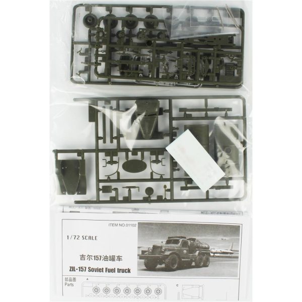 1/72 Camion-Zil-157 Sovyet Yakıt Kamyonu Maketi, Trumpeter 01102 - Görsel 2