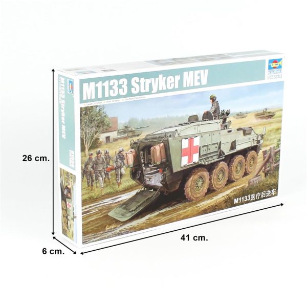1/35 M1133 Stryker (MEV) Zırhlı Tıbbi Tahliye Aracı Maketi, Trumpeter 01559 - Görsel 5