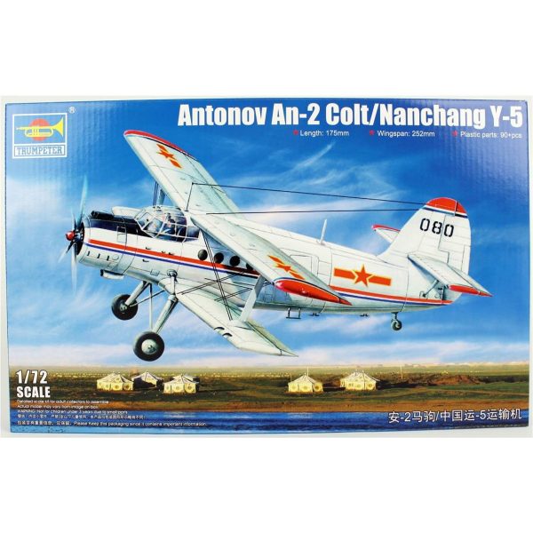 1/72 Antonov An-2 Colt / CHN Y-5 Çok Amaçlı Uçak Maketi, Trumpeter 01602