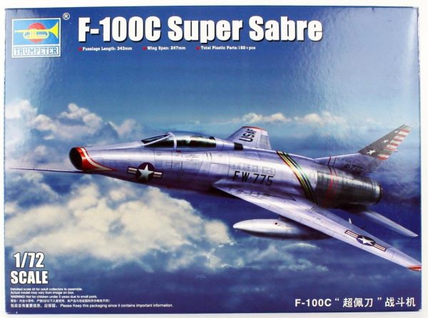 1/72 F-100C Super Sabre Savaş Uçağı Maketi, Trumpeter 01648