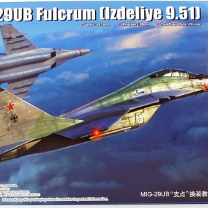 1/72 MIG-29 UB (Izdeliye 9.51) Fulcrum Savaş Uçağı Maketi, Trumpeter 01677