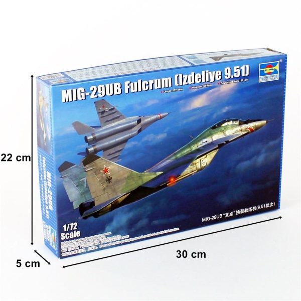 1/72 MIG-29 UB (Izdeliye 9.51) Fulcrum Savaş Uçağı Maketi, Trumpeter 01677 - Görsel 5