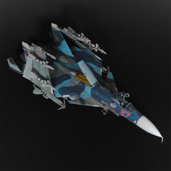 1/72 Rus Su-33 Flanker D Savaş Uçağı Maketi, Trumpeter 01678 - Görsel 2
