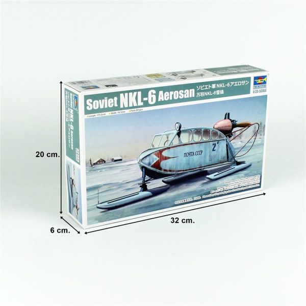 1/35 Sovyet NKL-6 Aerosan Motorlu Kızak Maketi, Trumpeter 02355 - Görsel 5