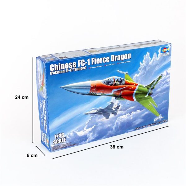 1/48 Chinese FC-1 Fierce Dragon Savaş Uçağı Maketi, Trumpeter 02815 - Görsel 5