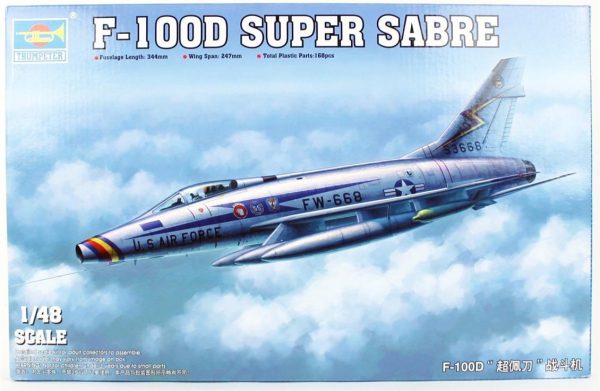 1/48 F-100D Super Sabre Savaş Uçağı Maketi, Trumpeter 02839