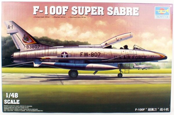1/48 F-100F Super Sabre Savaş Uçağı Maketi, Trumpeter 02840