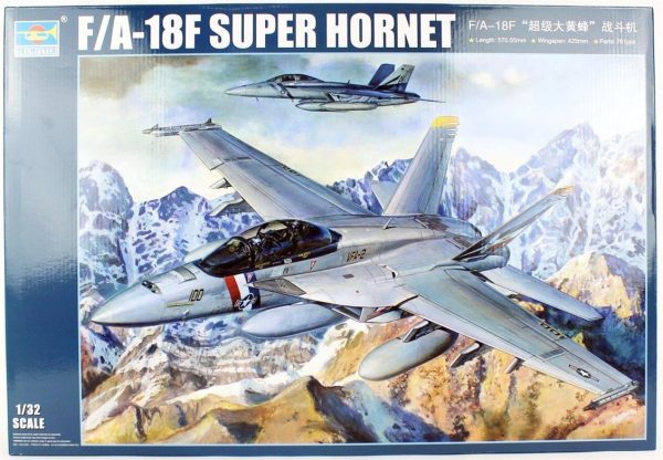 1/32 F/A-18F Süper Hornet Savaş Uçağı Maketi, Trumpeter 03205
