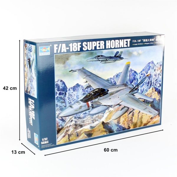 1/32 F/A-18F Süper Hornet Savaş Uçağı Maketi, Trumpeter 03205 - Görsel 5