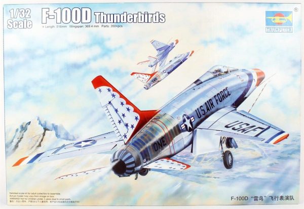 1/32 F-100D in Thunderbirds livery Savaş Uçağı Maketi, Trumpeter 03222
