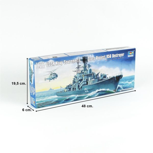 1/350 USSR Destroyer (Tip 956) Maketi, Trumpeter 04514 - Görsel 5