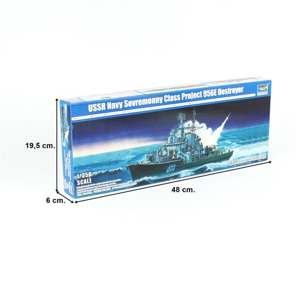 1/350 USSR Destroyer (Tip 956 E) Maketi, Trumpeter 04515 - Görsel 5