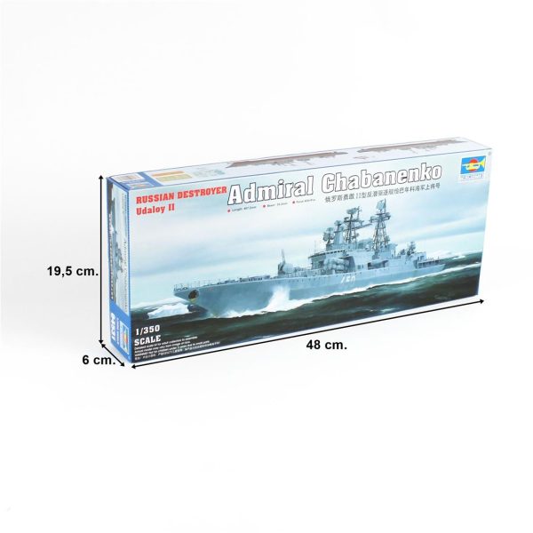 1/350 Rus Amiral Chabanenko Destroyeri Maketi, Trumpeter 04531 - Görsel 5