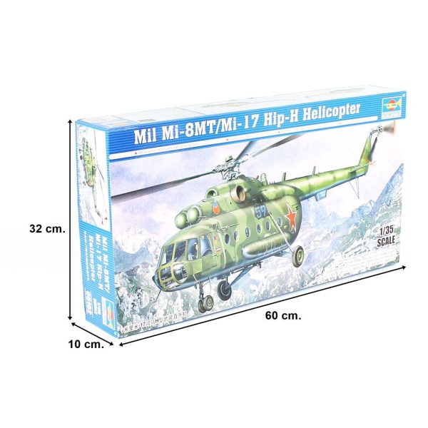 1/35 Mil Mi-17 Hip-H Helikopter Maketi, Trumpeter 05102 - Görsel 5