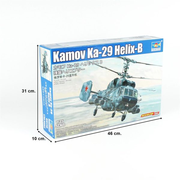 1/35 Kamov Ka-29 Helix-B Helikopter Maketi, Trumpeter 05110 - Görsel 5