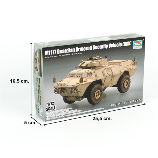 1/72 M1117 Guardian (ASV) Zırhlı Güvenlik Aracı Maketi, Trumpeter 07131 - Görsel 4