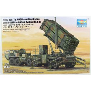 1/72 M983 HEMTT Çekici & M901 Füze Rampası ve MIM-104F Patriot SAM Füze Sistemi (PAC-3) Model Ki, Trumpeter 07157