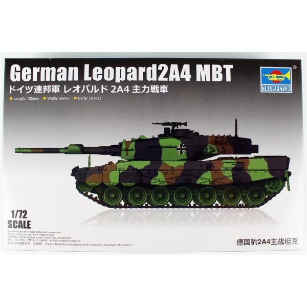 1/72 Alman Leopard 2A4 Ana Muharebe Tank Maketi, Trumpeter 07190