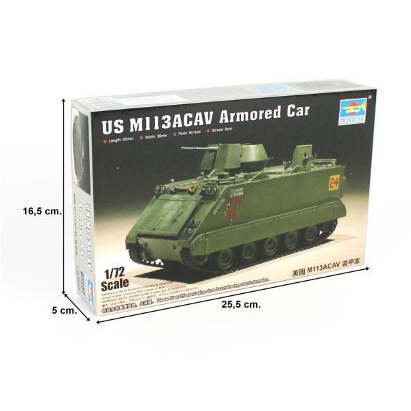 1/72 M113ACAV Zırhlı Personel Taşıyıocı Maketi, Trumpeter 07237 - Görsel 4
