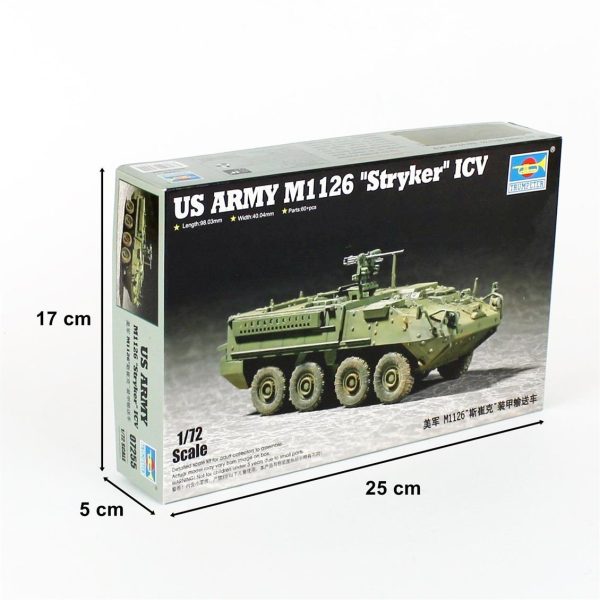 1/72 Stryker Hafif Zırhlı Araç (ICV) Maketi, Trumpeter 07255 - Görsel 4