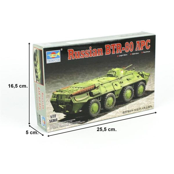 1/72 Rus BTR-80 APC Maketi, Trumpeter 07267 - Görsel 5