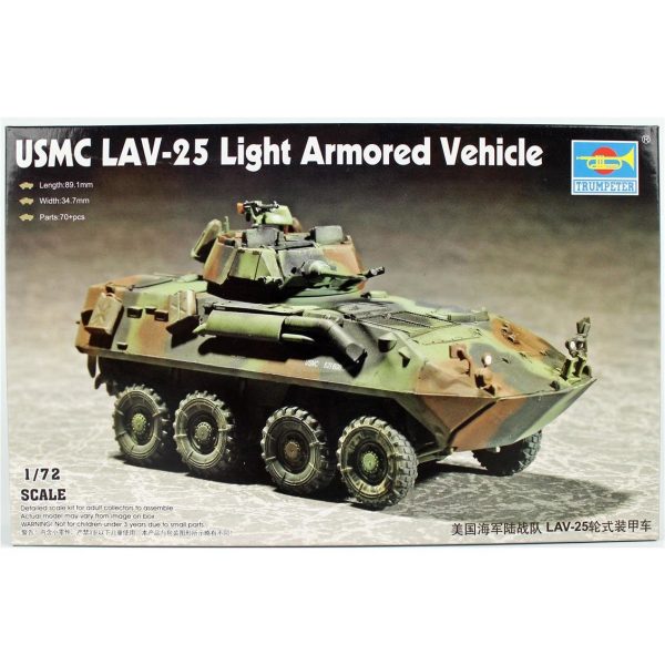 1/72 LAV-25 (8X8) Hafif Zırhlı Araç Maketi, Trumpeter 07268