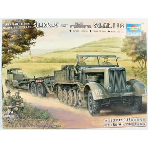 1/72 Sd.Kfz.9 (18t) Yarı Paletli Araç ve Sd.Ah.116 Dorse Maketi, Trumpeter 07275