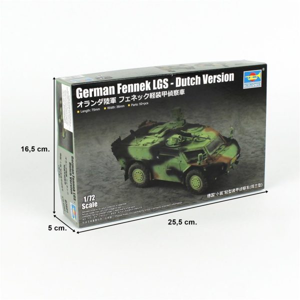 1/72 Alman Fennek LGS 8Dutch Tipi) Hafif Zırhlı Araç Maketi, Trumpeter 07401 - Görsel 5