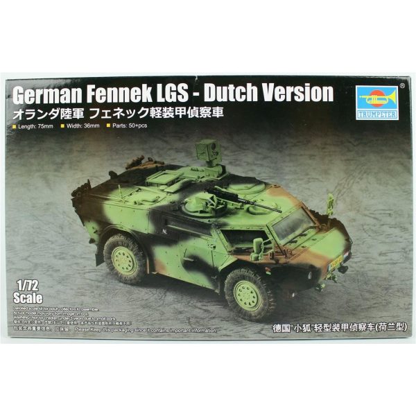 1/72 Alman Fennek LGS 8Dutch Tipi) Hafif Zırhlı Araç Maketi, Trumpeter 07401