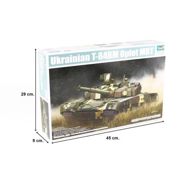 1/35 Ukrayna T-84BM Oplot Ana Muhabere Tank Maketi, Trumpeter 09512 - Görsel 5