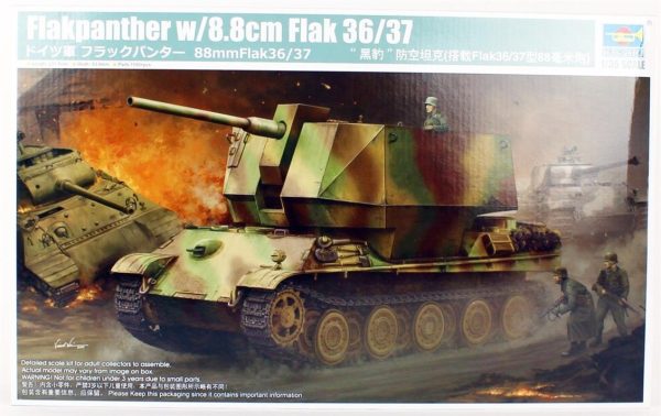 1/35 Flakpanther w/8.8cm Flak 36/37 Uçak-Tanksavar Topu Maketi, Trumpeter 09531