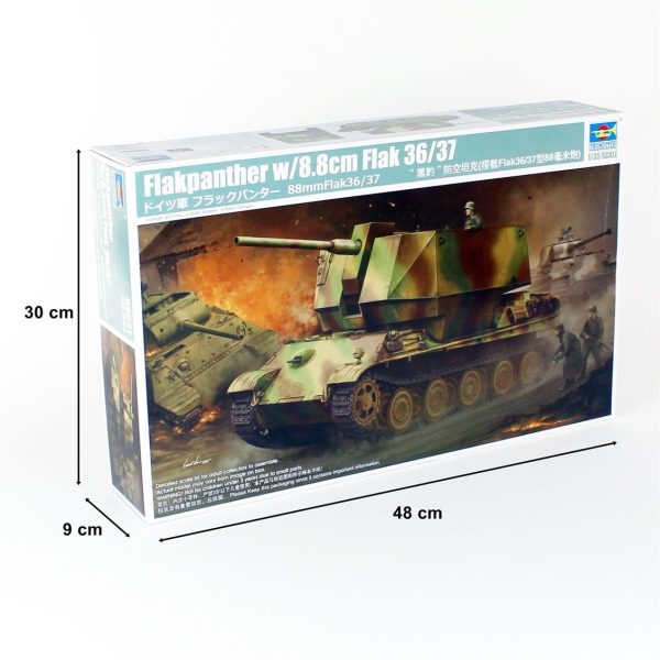 1/35 Flakpanther w/8.8cm Flak 36/37 Uçak-Tanksavar Topu Maketi, Trumpeter 09531 - Görsel 5