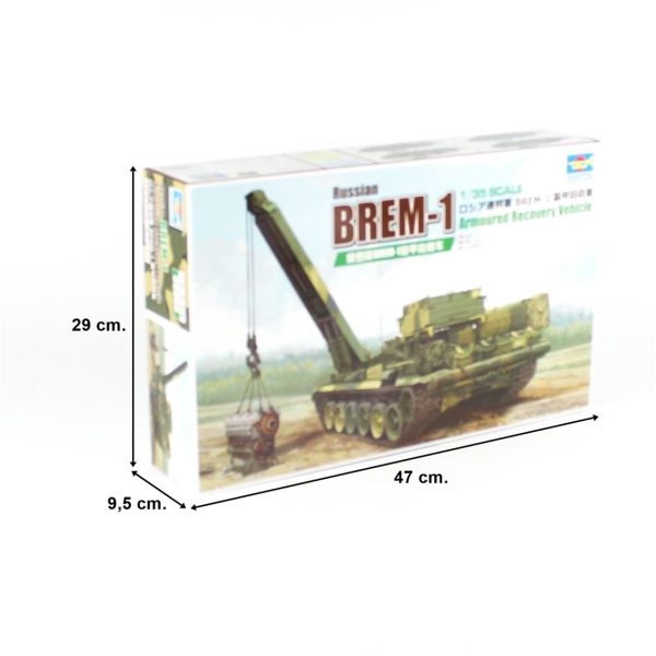 1/35 Rus BREM-1 Zırhlı Kurtarma Aracı Maketi, Trumpeter 09553 - Görsel 5