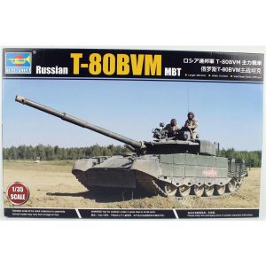 1/35 Rus T-80BVM Ana Muharebe Tank Maketi, Trumpeter 09587
