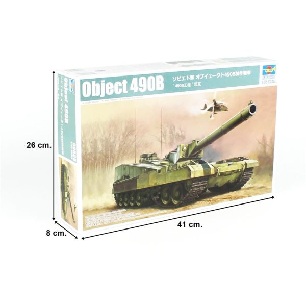 1/35 Object 490B Ana Muharebe Tank Maketi, Trumpeter 09598 - Görsel 5
