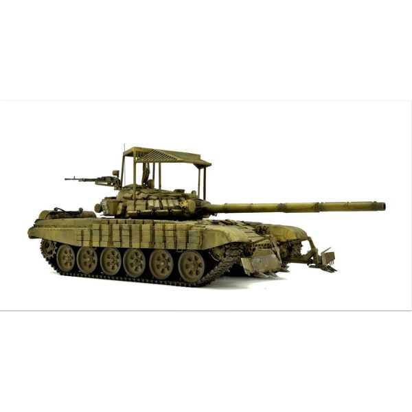 1/35 Rus T-72B1 Ana Muharebe Tankı ve KTM-6 Izgara Zırhlı Maketi, Trumpeter 09609 - Görsel 3