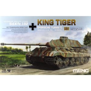 1/35 Alman Sd.Kfz.182 King Tiger (Porsche Turret) Ağır Tank Maketi, Meng TS037