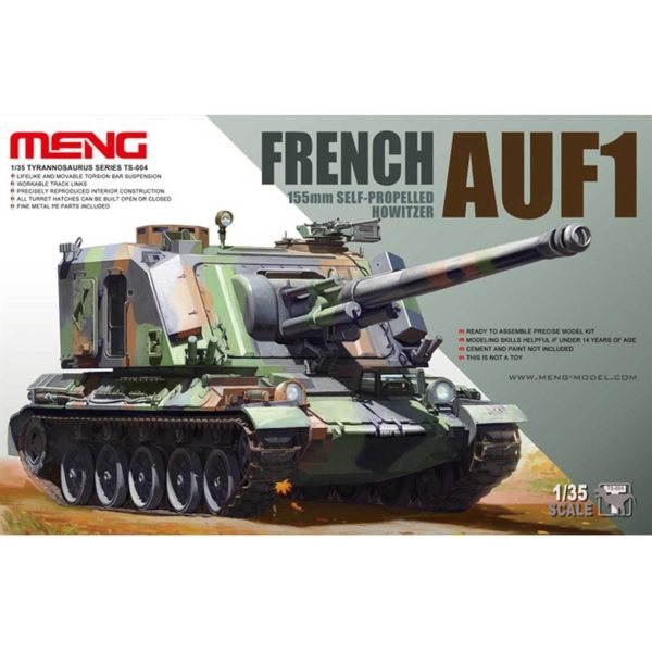 1/35 Fransız AUF1 155mm Kundağı Motorlu Obüs Maketi, Meng TS004