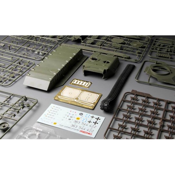 1/35 Alman Leopard 1 A3/A4 Ana Muharebe Tank Maketi, Meng TS007 - Görsel 2