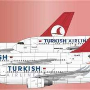 1/144 Turkish Airlines A310-300, Nazca Decals Tur010