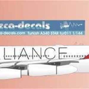 1/144 Turkish Airlines A340-300 Starallianc, Nazca Decals Tur011