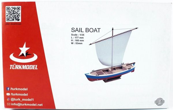 1/35 Yelkenli Sandal Ahşap Maketi